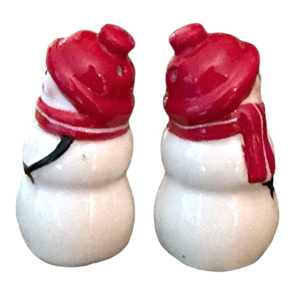 NEW Cracker Barrel Christmas Holidays Winter Snowman Salt & Pepper Shaker Set - Picture 4 of 8